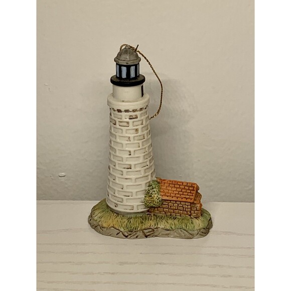 Geo. Z Lefton 1996 Lighthouse Ornament Cana Island, WI #10987 Hand Painted VTG - Picture 1 of 6